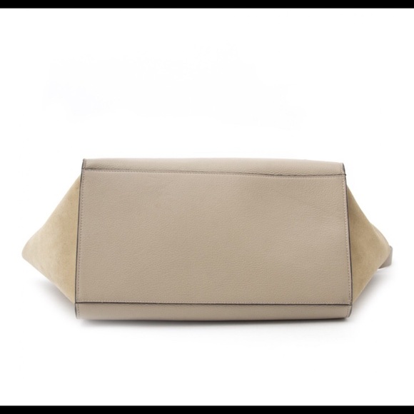 Celine Trapeze two tone beige tote - Picture 4 of 4